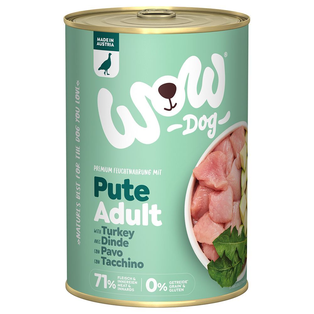 Ekonomipack: WOW Adult 12 x 400 g - Kalkon