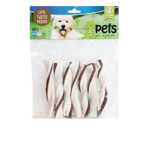 2pets Tuggtwister 7-pack - M (~14 cm) / Lamm