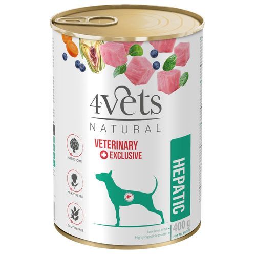 4Vets Natural Canine Hepatic - 6 x 400 g