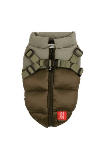 Hundtäcke med sele - 42 cm / Grön