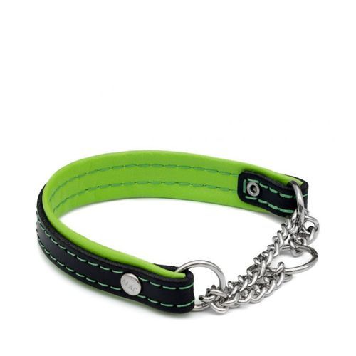 Alac Läderhalsband - Lime / 60 cm