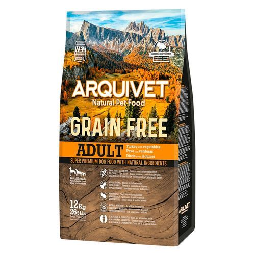 Arquivet Dog Grain Free med kalkon - 12 kg