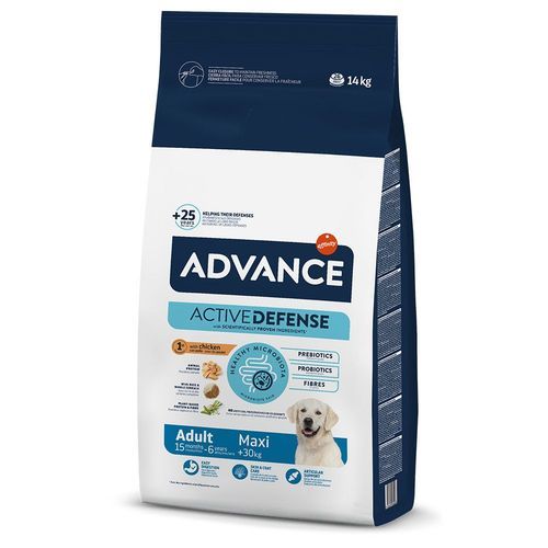 Ekonomipack: 2 x stora påsar Affinity Advance - Maxi Adult (14 kg)