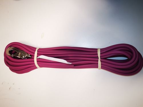 Alac Spårlina till hund- Gjuten, 15m x 4mm - Lila