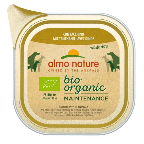 6 x 100 g Almo Nature Bio Organic ekologiskt foder till sparpris! - Bio ekologisk kalkon