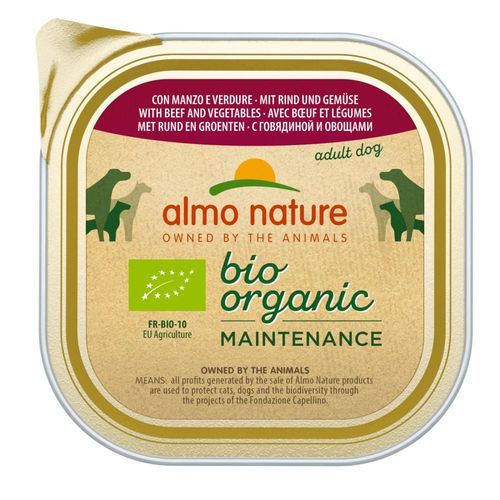 Almo Nature BioOrganic Maintenance Ekologisk 27 x 300 g - Ekologiskt nötkött & ekologiska grönsaker