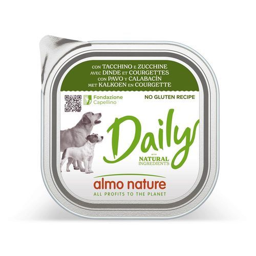 Ekonomipack: Almo Nature Daily 18 x 300 g - Med kalkon & zucchini