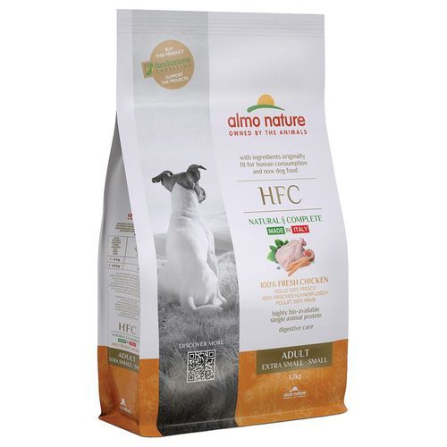 15 % rabatt! 1,2 kg Almo Nature HFC Adult Dog XS-S - Kyckling