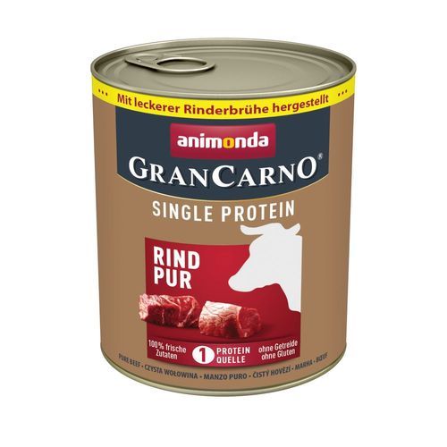 animonda GranCarno Adult Single Protein 24 x 800 g - Nötkött Pur