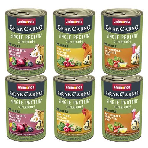 animonda GranCarno Adult Superfoods Mix - 6 x 400 g