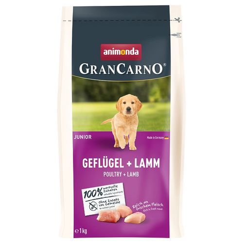 animonda GranCarno Junior med fjäderfä & lamm - 1 kg
