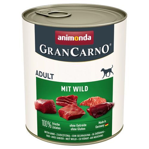 Ekonomipack: animonda GranCarno Adult 12 x 800 g - Vilt