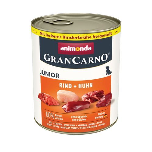 Ekonomipack: animonda GranCarno Original 12 x 400 g - Junior Nötkött & kyckling: