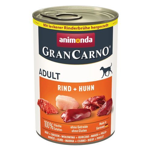 Ekonomipack: animonda GranCarno Original 12 x 400 g - Nötkött & kyckling
