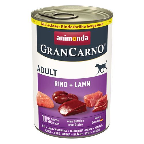 Ekonomipack: animonda GranCarno Original 12 x 400 g - Nötkött & lamm