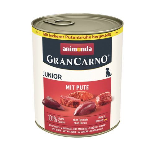 Ekonomipack: animonda GranCarno Original Junior 12 x 800 g - Kalkon