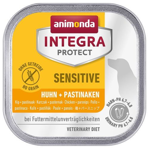Ekonomipack: 24 x 150 g animonda Integra Protect i portionsform - Sensitive Kyckling & palsternacka