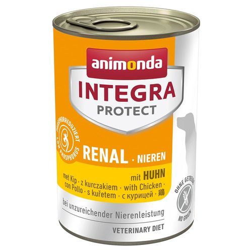 Ekonomipack: 24 x 400 g animonda Integra Protect i konservburk - Renal Kyckling