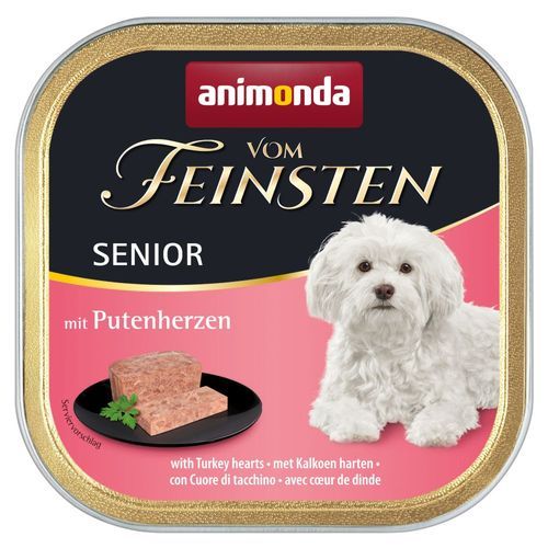 animonda vom Feinsten Senior 22 x 150 g - Med kalkonhjärtan