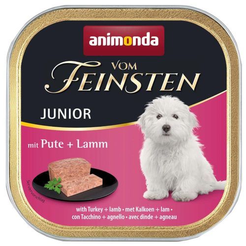 Ekonomipack: animonda Vom Feinsten Grain Free 24 x 150 g - Junior Grain Free: Kalkon & lamm