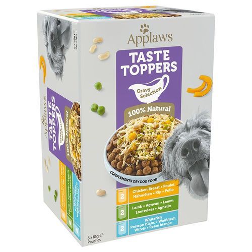Mixpack: Applaws Taste Toppers 12 x 85 g - Provmix i sås