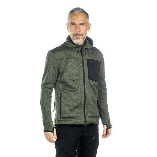 Arrak Outdoor Wildlife Fleece-hoodtröja, Man- Grön (L)