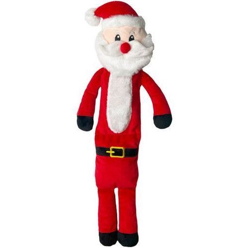 Jultomte i plysch med pip Hundleksak XL - Jultomte