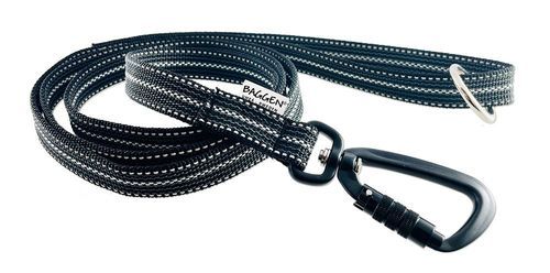 Hundkoppel Reflex/Antiglid - 2,4 m / Grå