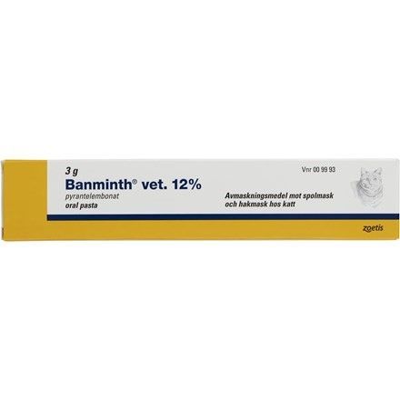 Banminth vet. oral pasta för katt 12% 3 g