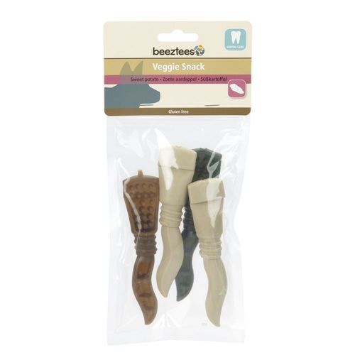 Beeztees Veggie tandvårdssnack - Ekonomipack: 3 x 4 st à 13 cm