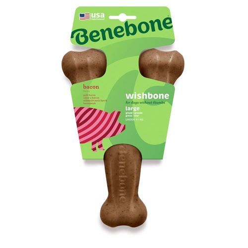 Benben Wishbone Bacon - Large: ca L 25 x B 14,5 x H 5 cm