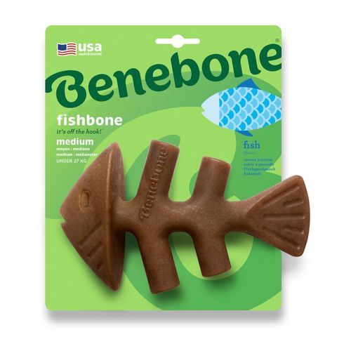 Benebone Fishbone - Medium: ca L 18 x B 11,5 cm