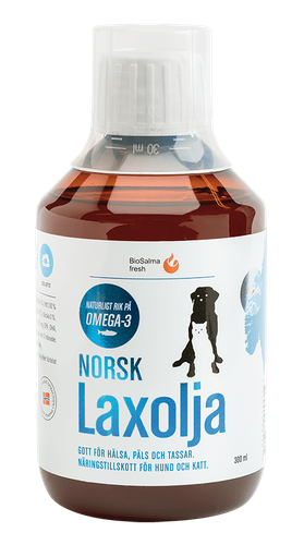 Norsk Laxolja för hund & katt Biosalma 3x1000 ml
