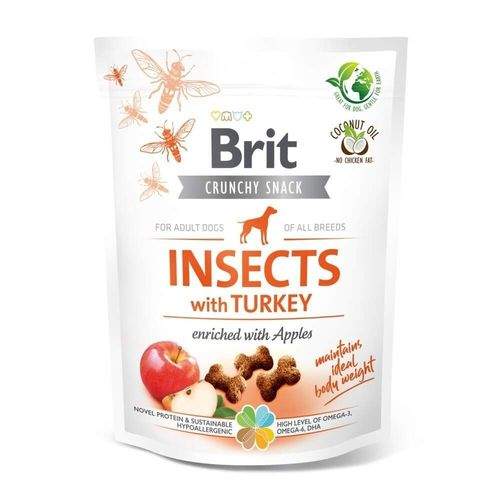 Brit Care Crunchy Snack Insects Turkey 200 g