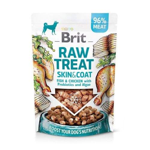 Brit Care Raw Treat Dog Skin & Coat Kyckling, Fisk & Gris 40 g
