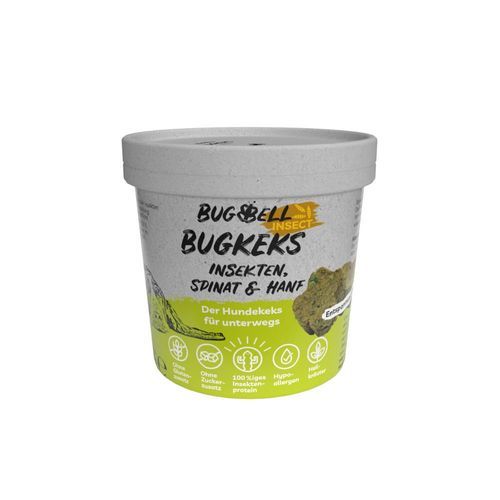 BugBell BugKeks Adult med insekter, spenat & hampa - 150 g