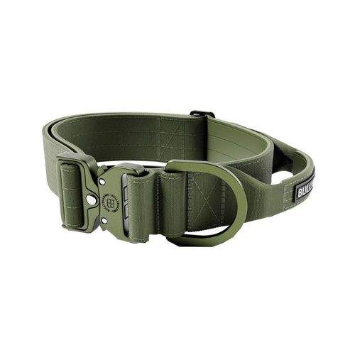 BullyBillows Combat Hundhalsband med Handtag Grön 5 cm (L)