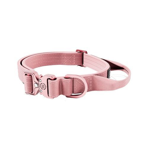 BullyBillows Combat Hundhalsband med Handtag Rosa XS 2,5 cm