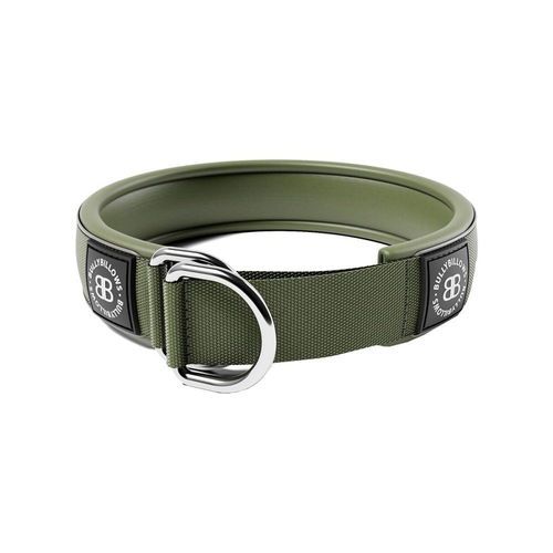 BullyBillows Hundhalsband Halvstryp Reflekterande Grön 5 cm (XL)