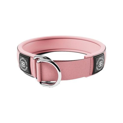BullyBillows Hundhalsband Halvstryp Reflekterande Rosa 5 cm (S)