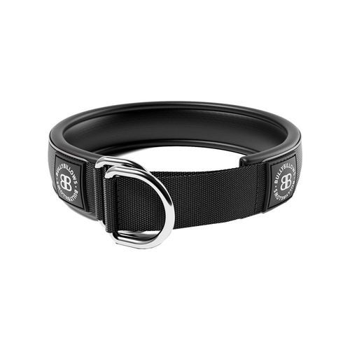 BullyBillows Hundhalsband Halvstryp Reflekterande Svart 5 cm (XL)