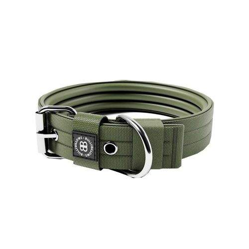 BullyBillows Hundhalsband med Spänne 4 cm Grön (S)
