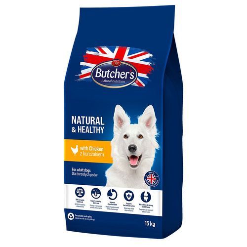 Butcher's Natural & Healthy med kyckling - 15 kg