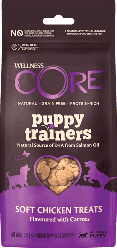 Dog Puppy Trainers Crunchy Chicken 170g x 6st - Hund - Hundgodis - Träningsgodis & belöningsgodis - CORE Petfood - ZOO.se