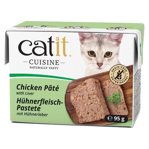 Ekonomiförpackning Catit Cuisine Pâté 24 x 95 g - Kyckling med lever