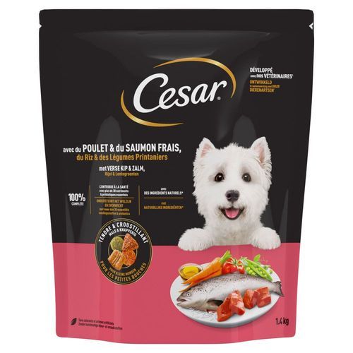 Cesar Adult med kyckling, lax & grönsaker - 1,4 kg