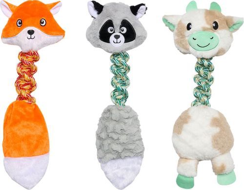 Companion Bungee Hundleksak av Plysch - Osorterade Färger