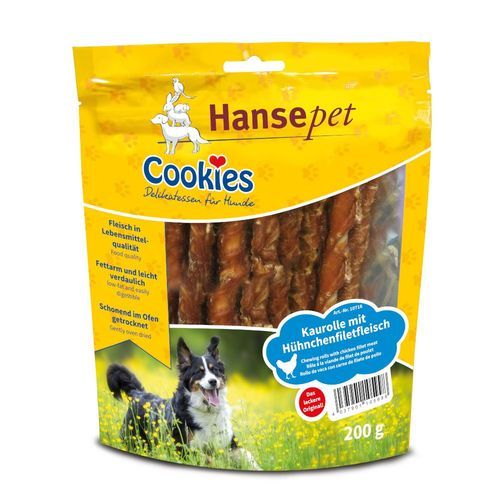 Cookie’s Delikatess tuggrullar med kycklingfiléstrimlor - 200 g