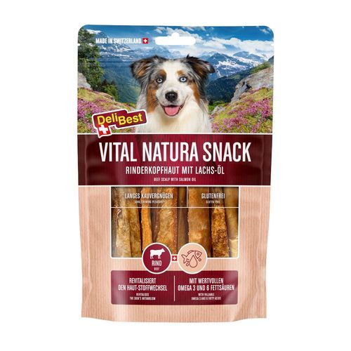 DeliBest Vital Natura Snack med vildlaxolja - 200 g