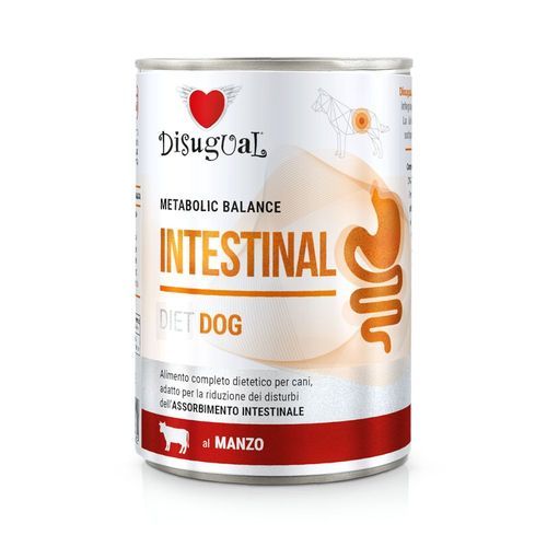 Ekonomiförpackning Disugual Metabolic Balance Intestinal Dog 24 x 400 g - Nötkött